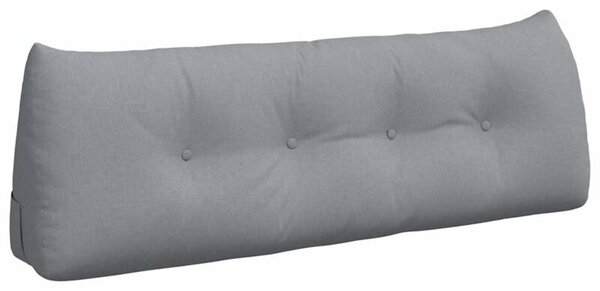 Ergonomiczna poduszka na plecy w aksamicie jasnoszara