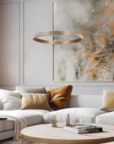 Złota lampa sufitowa glamour - 11X M080 T0-P77
