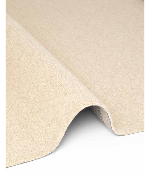 Beżowy wełniany dywan tkany ręcznie 140x200 cm Puristic Knots – Elle Decoration