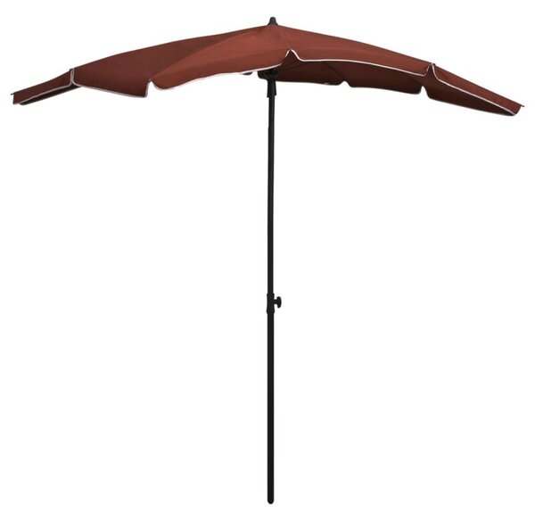 Parasol ogrodowy na słupku, 200x130 cm, terakota