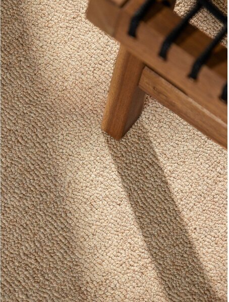 Wełniany dywan tkany ręcznie w naturalnym kolorze 140x200 cm Puristic Knots – Elle Decoration