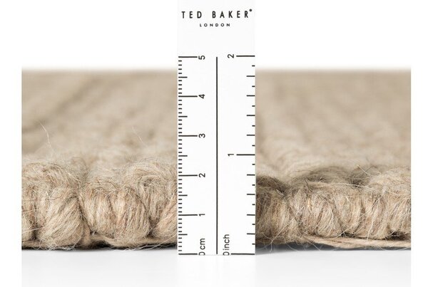 Beżowy wełniany chodnik tkany ręcznie 80x250 cm Camden Parker – Ted Baker