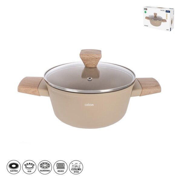 Garnek z pokrywką/z powłoką ceramiczną 2,3 l Ecrina – Orion