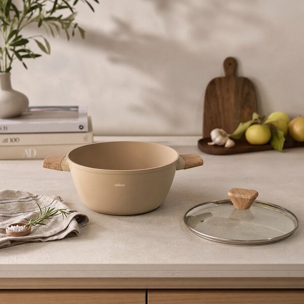 Garnek z pokrywką/z powłoką ceramiczną 2,3 l Ecrina – Orion