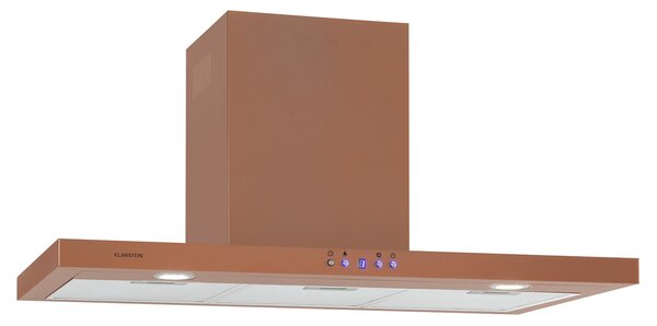 Klarstein Limelight, okap kuchenny przyścienny, 90 cm, 600 m³/h, kolor miedziany