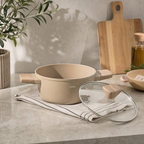 Garnek z pokrywką/z powłoką ceramiczną 4,4 l Ecrina – Orion
