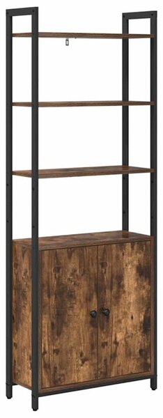 Szafka na książki dąb wędzony 60 x 24 x 161 cm