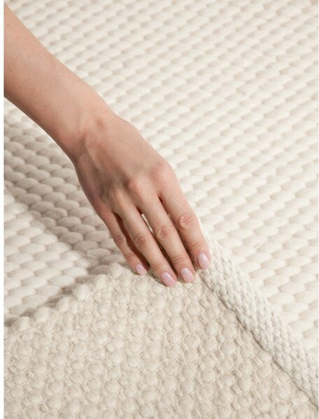 Kremowy wełniany dywan tkany ręcznie 140x200 cm Lyon Beans – Elle Decoration