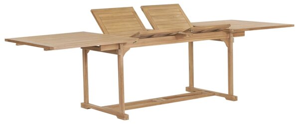 Rozkładany stół ogrodowy, 180-280x100x75 cm, lite drewno tekowe