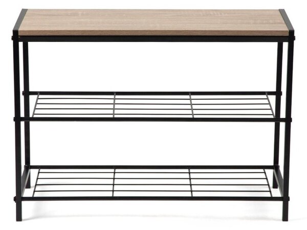 Czarna stalowa szafka na buty 63x44x30 cm Asten – Bonami Essentials