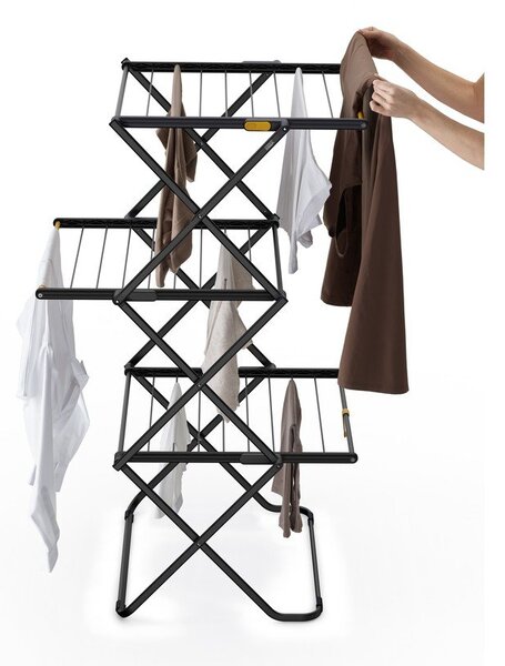Czarna suszarka na pranie 16 m AirFrame – Joseph Joseph