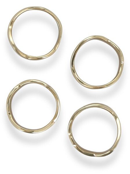 Metalowy zestaw pierścieni na serwetki 4 szt. Charm – S|P Collection