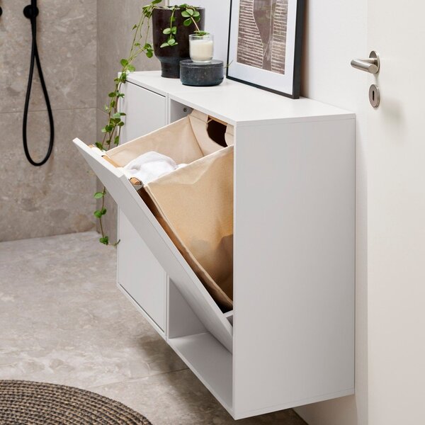 Biały ścienny kosz na pranie Laundry Box – ReCollector