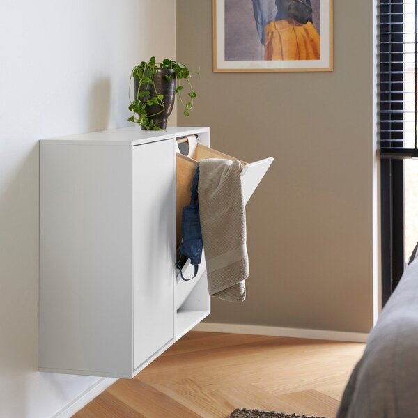 Biały ścienny kosz na pranie Laundry Box – ReCollector