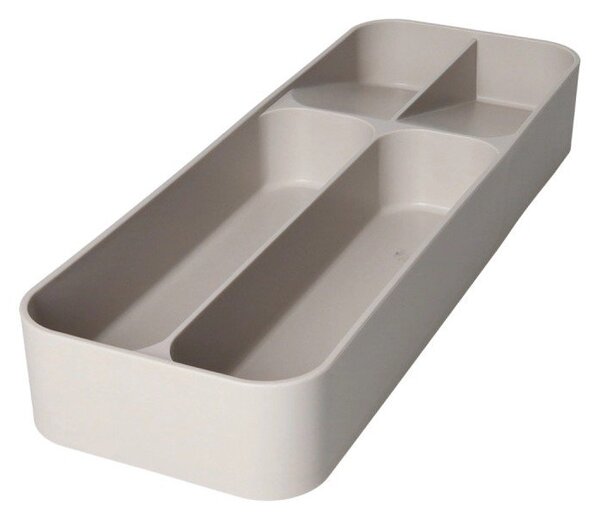 Szary plastikowy organizer na sztućce do szuflady 13,5 x 39 cm – Brandani