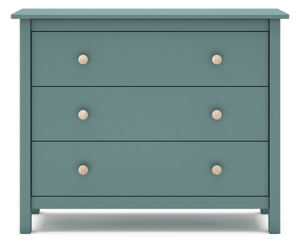 Morska niska komoda dziecięca z drewna sosnowego 100x80 cm Max – Marckeric