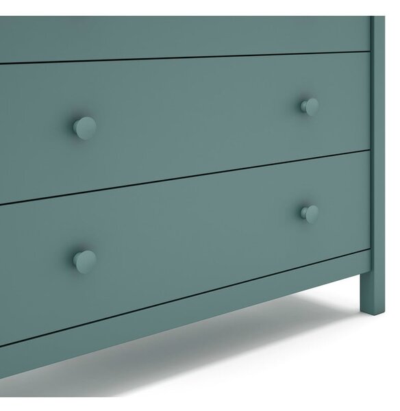 Morska niska komoda dziecięca z drewna sosnowego 100x80 cm Max – Marckeric