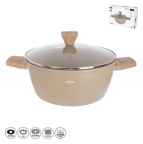 Garnek z pokrywką/z powłoką ceramiczną 6,6 l Ecrina – Orion