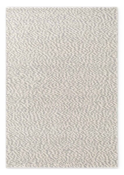 Jasnoszaro-kremowy wełniany dywan tkany ręcznie 140x200 cm Lyon Beans – Elle Decoration