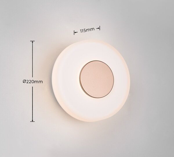 Beżowy kinkiet LED ze ściemniaczem ø 22 cm Celeste – Trio