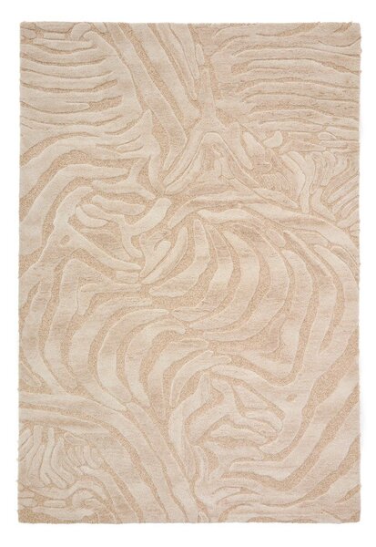 Beżowy dywan z mieszanki wełny tkany ręcznie 200x300 cm Tribet – Kave Home