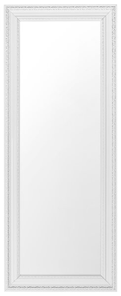 Lustro ścienne 50 x 130 cm w stylu vintage biało-srebrne Vertou Beliani