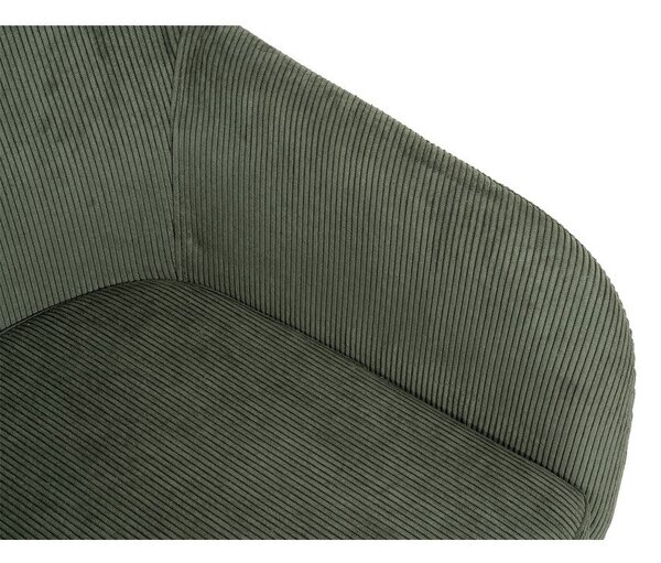Zielony tapicerowany fotel jadalniany Lunio – Bonami Essentials