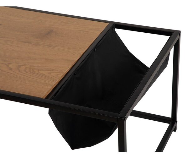 Czarno-naturalny stolik w dekorze dębu 60x99 cm Bayen – Bonami Essentials