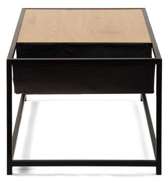 Czarno-naturalny stolik w dekorze dębu 60x99 cm Bayen – Bonami Essentials