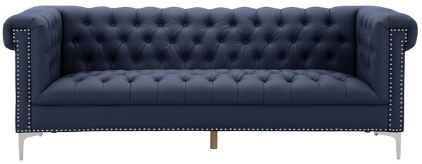 Sofa RICK, trzyosobowa, niebieska