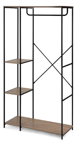 Czarny stalowy zestaw do przedpokoju 90x170x40 cm Aris – Bonami Essentials