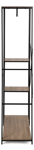 Czarny stalowy zestaw do przedpokoju 90x170x40 cm Aris – Bonami Essentials