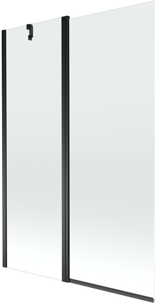 Mexen Flip parawan nawannowy 1-skrzydłowy 120 x 150 cm, transparent, czarny - 894-120-101-70-00