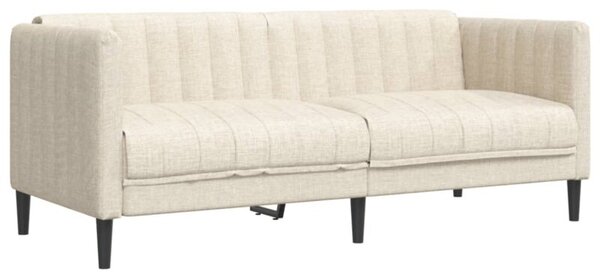 Sofa dwuosobowa, obita lnem