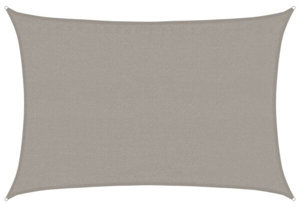 Żagiel przeciwsłoneczny, 160 g/m², jasnoszary, 3,5x4,5 m, hdpe