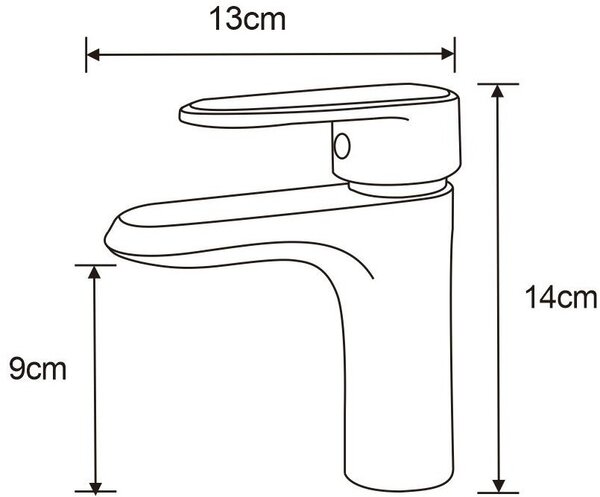 Mexen Alda bateria umywalkowa, czarna - 746100-70