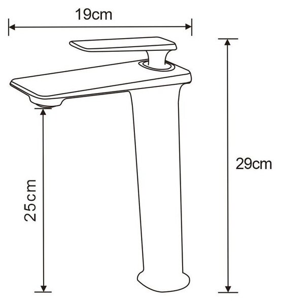 Mexen Purus bateria umywalkowa wysoka, czarna/złota - 745810-75