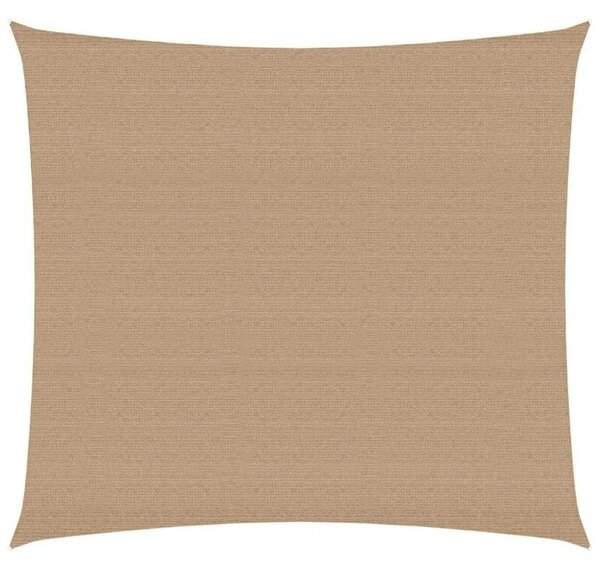 Żagiel przeciwsłoneczny, 160 g/m², kolor taupe, 4x4 m, hdpe