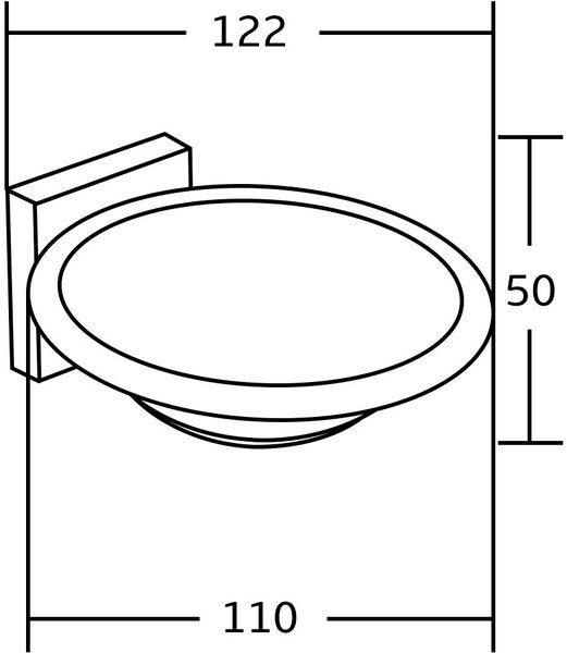 Mexen Rufo mydelniczka, złota - 7050939-50