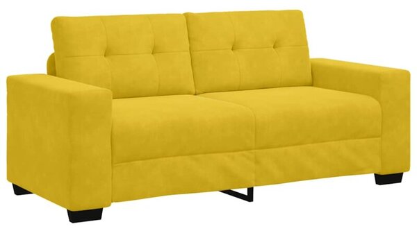 Sofa dwuosobowa, Å¼Ã³Åta, 140 cm, aksamit