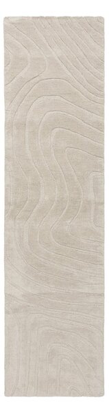 Kremowy wełniany chodnik tkany ręcznie 60x230 cm Mesmerise Natural – Flair Rugs