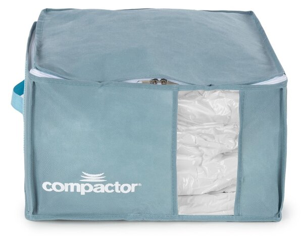 Plastikowy pojemnik próżniowy do przechowywania ubrań 42x40x25 cm Blue Edition – Compactor