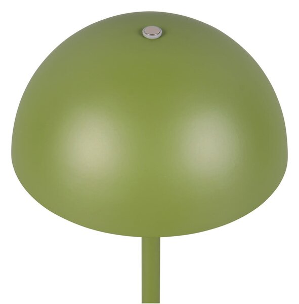 Zielona lampa stołowa LED z metalowym kloszem (wysokość 21 cm) Munoz – Reality