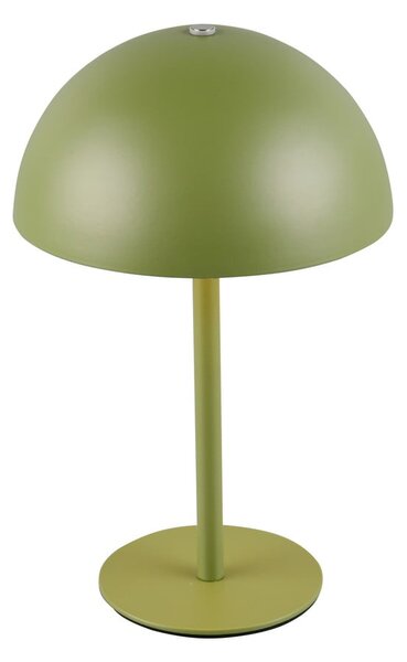 Zielona lampa stołowa LED z metalowym kloszem (wysokość 21 cm) Munoz – Reality