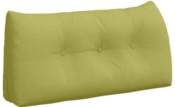 Ergonomiczna poduszka na plecy w aksamitnej tkaninie - jasnozielona