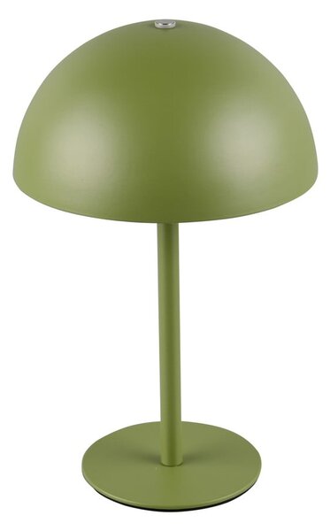 Zielona lampa stołowa LED z metalowym kloszem (wysokość 21 cm) Munoz – Reality