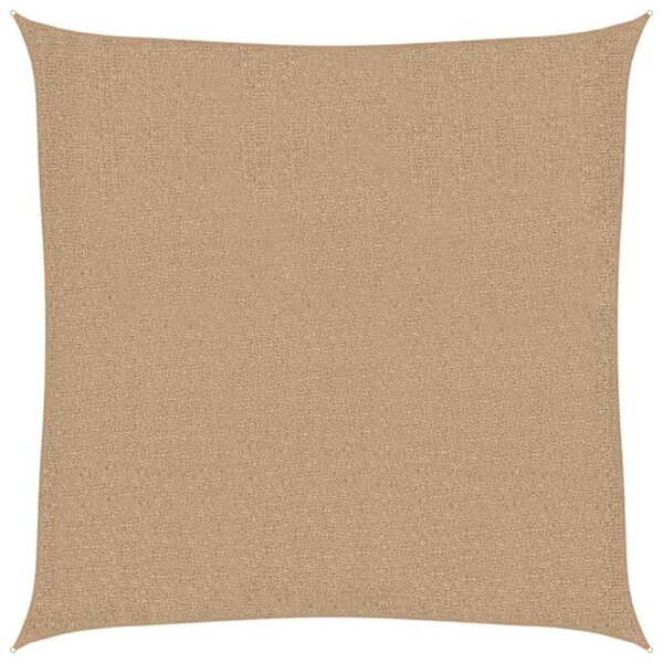 Żagiel przeciwsłoneczny, 160 g/m², kolor taupe, 7x7 m, hdpe