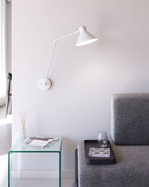 Biały kinkiet Dione – Kave Home
