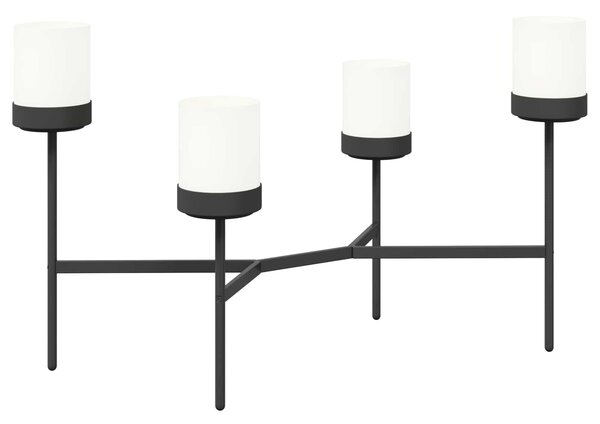 Stojak na Kwiaty Biały 125 x 55 x 81 cm Polipropylen i stal