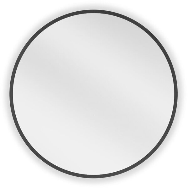 Mexen Loft lustro łazienkowe okragłe 30 cm, rama czarna - 9850-030-030-000-70